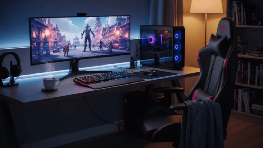 cadeira gamer barata para iniciantes setup