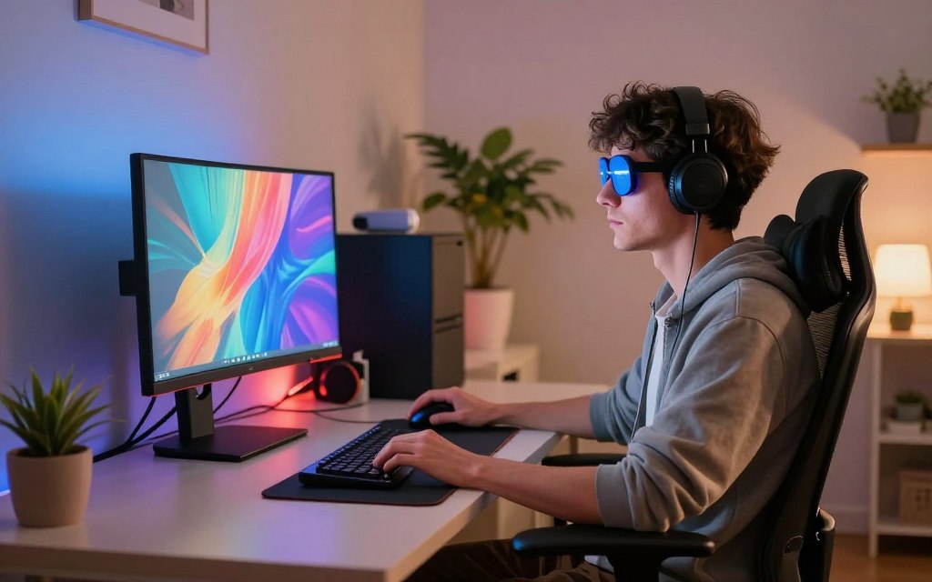 saúde ocular streamers