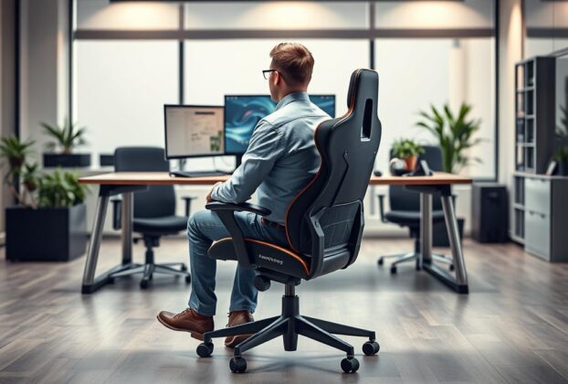 Ajustar Cadeira Gamer Ergonômica