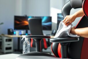 Cadeira Gamer Ergonômica Guia de Limpeza