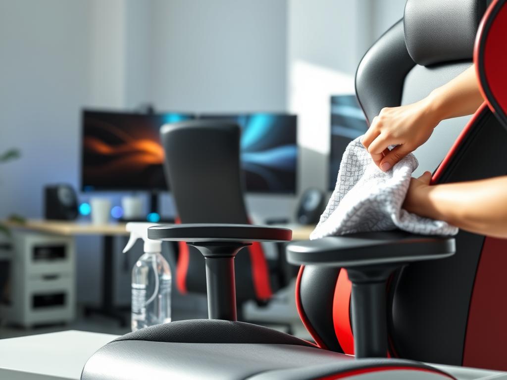 Cadeira Gamer Ergonômica Guia de Limpeza
