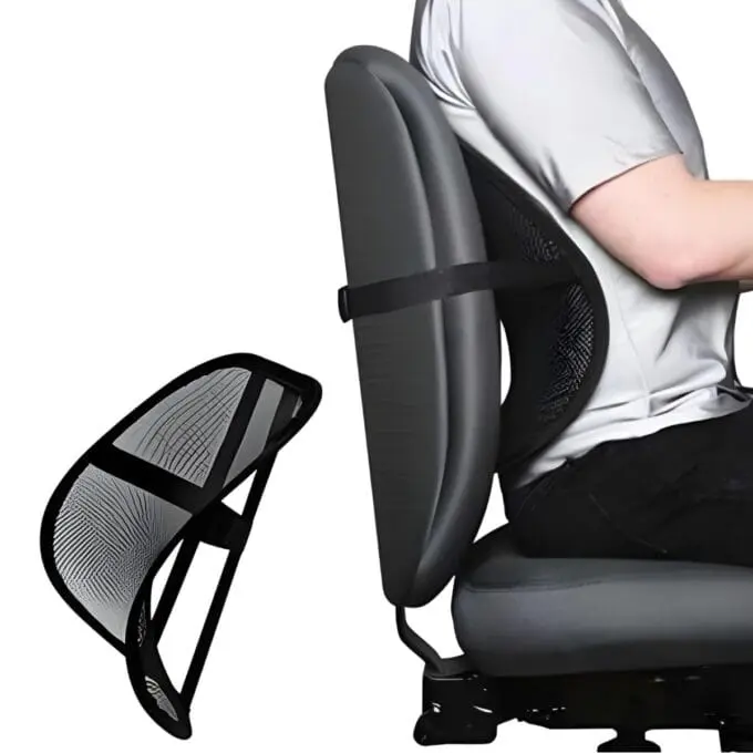 Ergonomia para Streamers: Mantenha a Saúde em Transmissões Longas 3 Encosto lombar