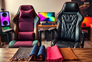 Material Cadeira Gamer Ergonômica