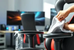 Cadeira Gamer Ergonômica Guia de Limpeza