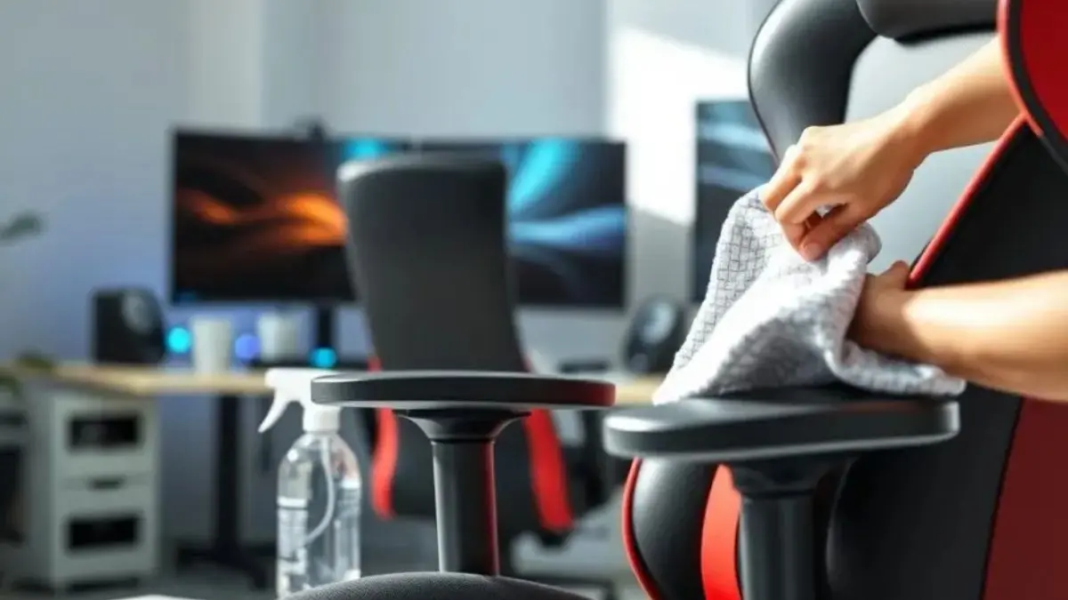 Cadeira Gamer Ergonômica Guia de Limpeza