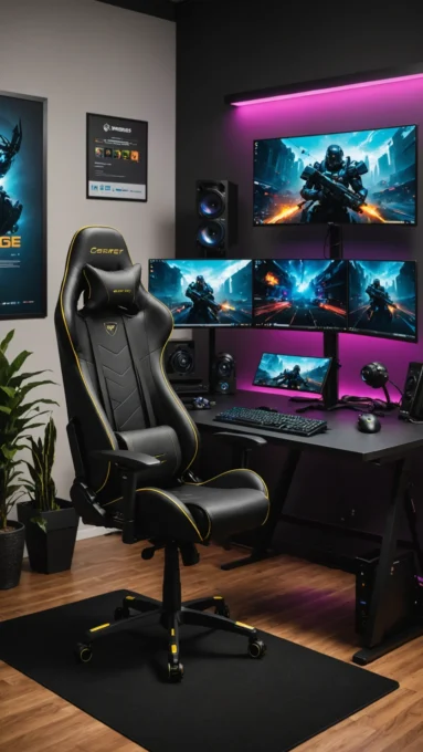 Cadeira Gamer e Tapete Antifadiga: Invista em Conforto e Elimine Dores nas Costas e Pernas