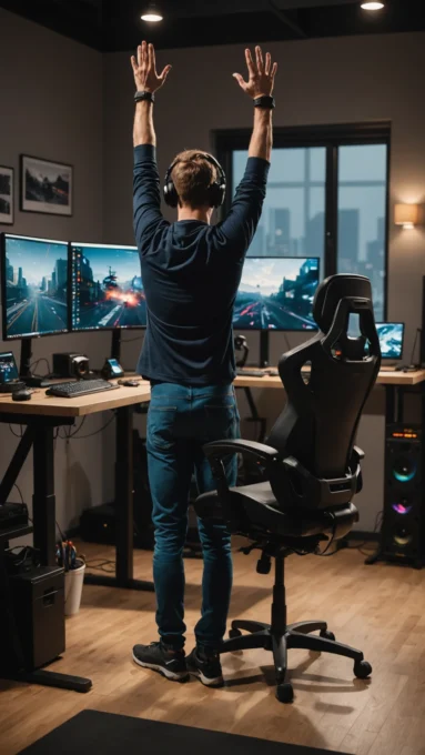 Ergonomia para streamers: pausas e exercícios