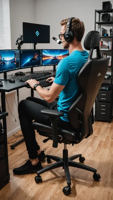 Guia completo de ergonomia para streamers: postura ideal