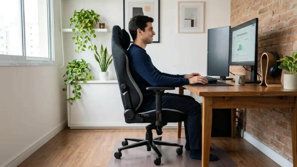 Cadeira Gamer Ergonômica com Melhor Assento: Para Comprar Bem 4 Altura e regulagem precisam conversar com o assento