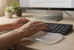 Apoio de pulso para teclado