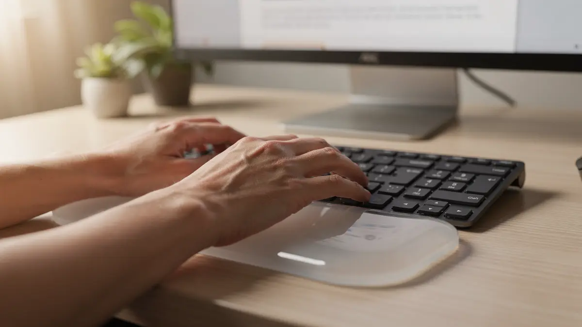 Apoio de pulso para teclado