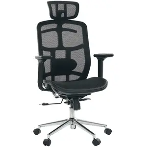 Cadeira Comfy ErgoPro Preta Alta Performance com Sistema Relax e Tela Mesh