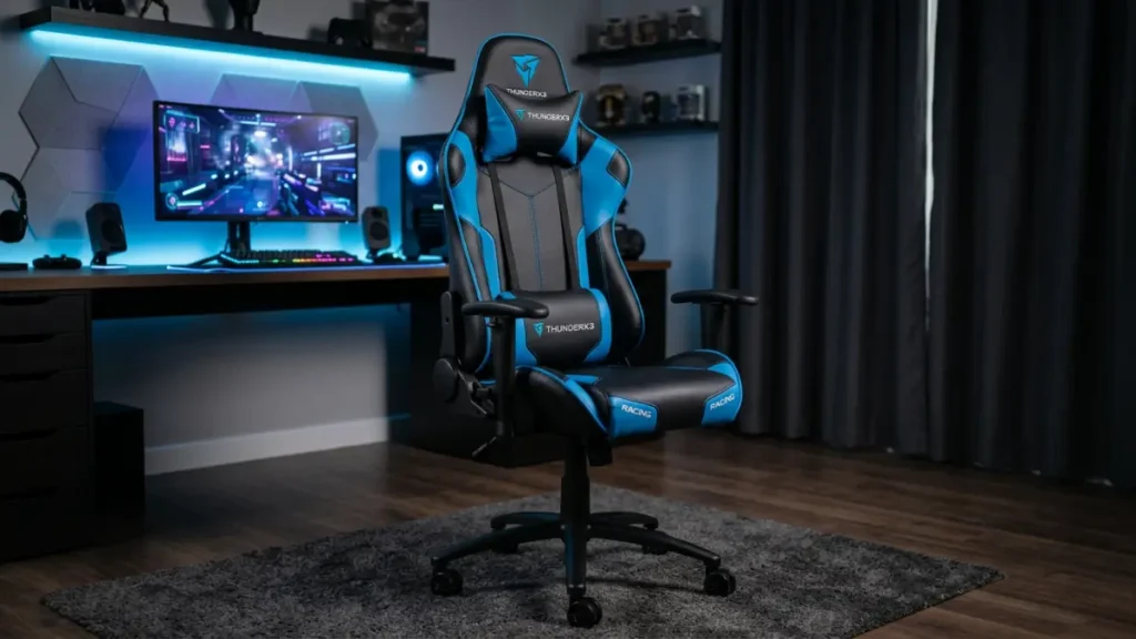 Cadeira Gamer Ergonômica ThunderX3 TGC12 vs Concorrentes: Guia técnico de especialista para comprar certo 2 Design e qualidade de construção