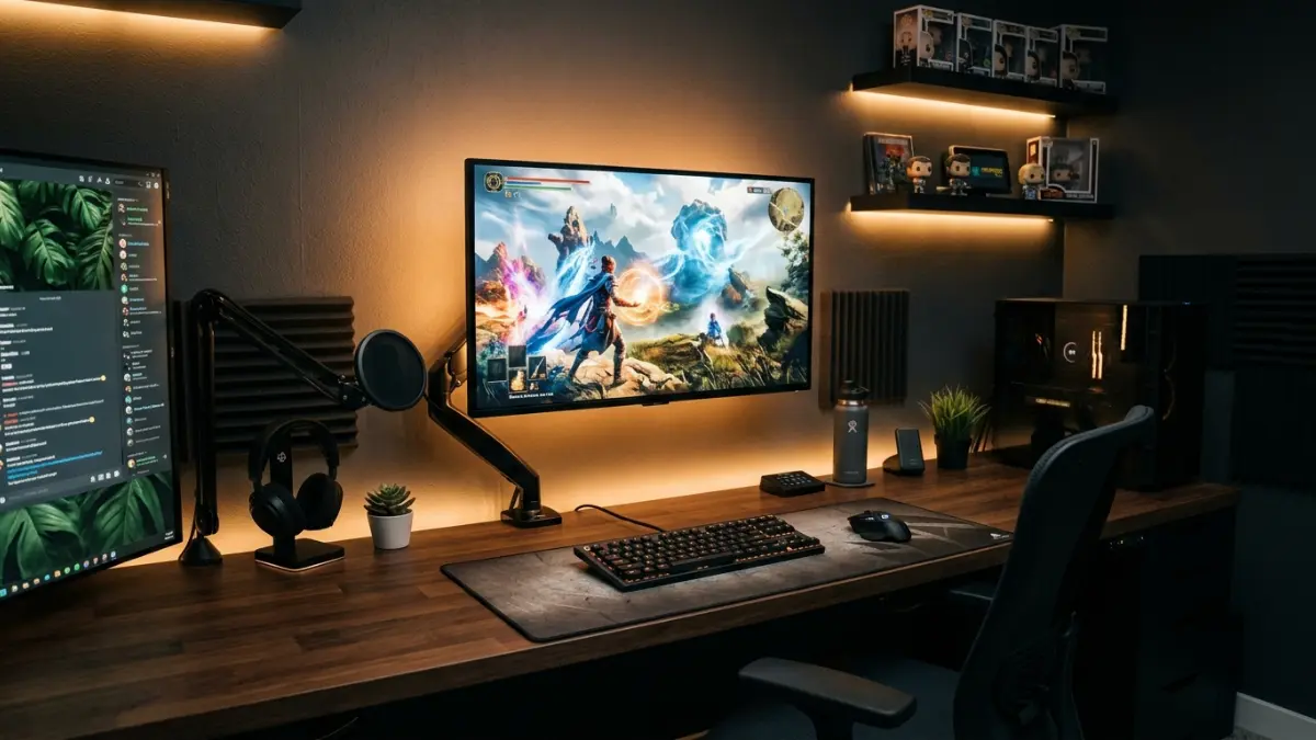 Iluminação Ergonômica Setup Gamer