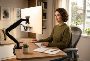 suporte monitor ergonômico