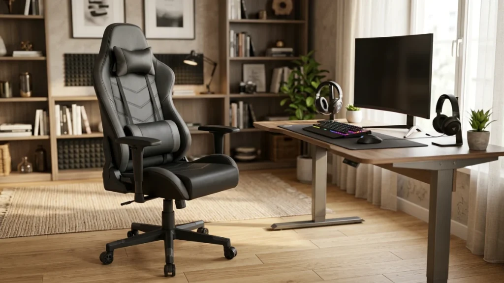 Cadeira Gamer Ergonômica Confortável e Barata: Top 4 3 cadeira gamer ergonomica suporte lombar reclinavel