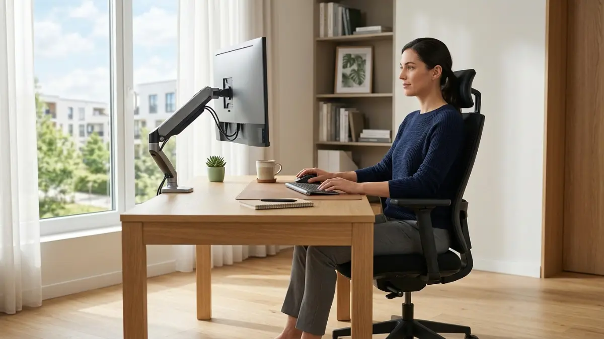 monitor na altura certa