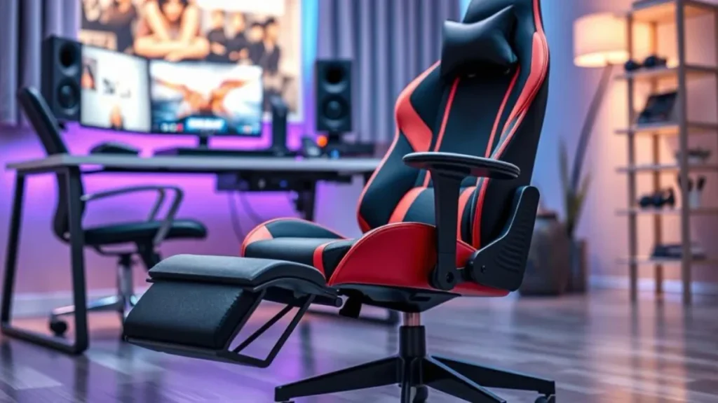 Cadeira Gamer Ergonômica Preço vs Qualidade: Guia de 2026 3 Cadeira Ergonômica Gamer com Apoio para os Pés