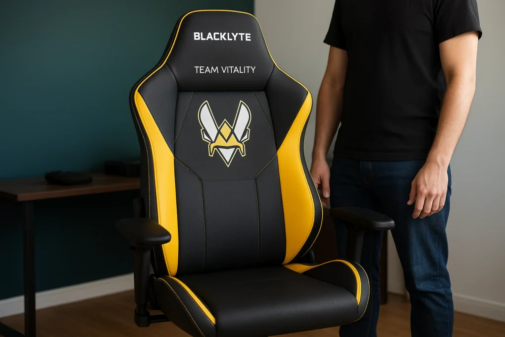 Blacklyte lança Athena Pro edição Team Vitality: cadeira gamer co‑branded por US$569