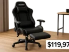 Cadeira gamer BOSSIN com apoio para os pés por US$119,97 na Wayfair — oferta e especificações
