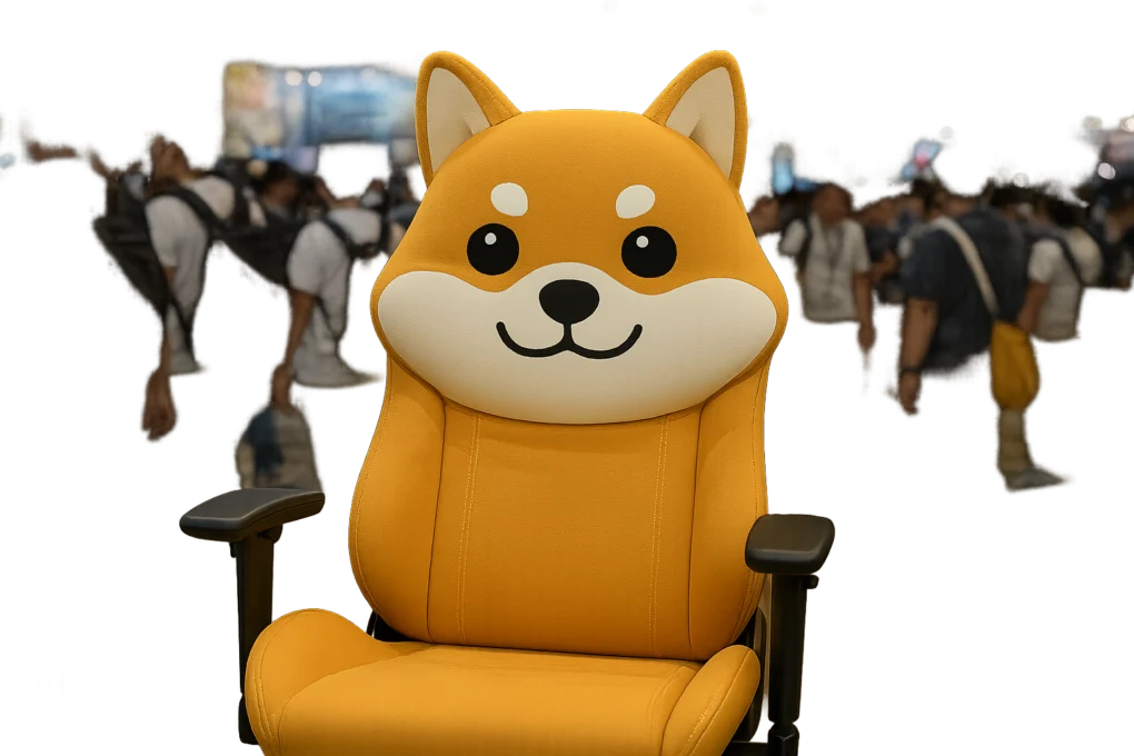 Cadeira gamer em forma de Shiba Inu rouba a cena no Tokyo Game Show 2026 1 Cadeira gamer em forma de Shiba Inu rouba a cena no Tokyo Game Show 2026