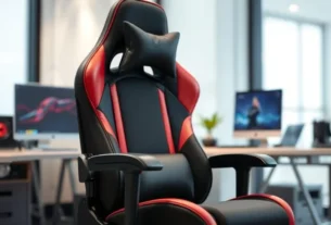 cadeira gamer ergonômica para presente barata