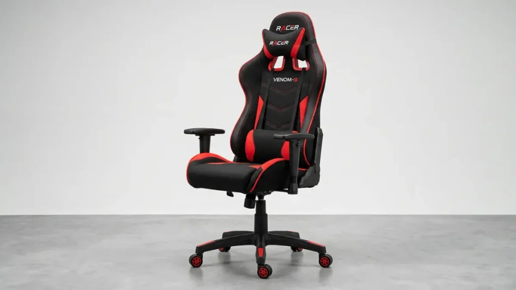 Análise da Cadeira Gamer Vinik Rocket: Vale a Pena? 2 cadeira gamer vinik rocket preta vermelha