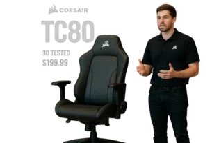 Corsair lança TC80, cadeira gamer testada em mais de 30 ensaios por US$199,99