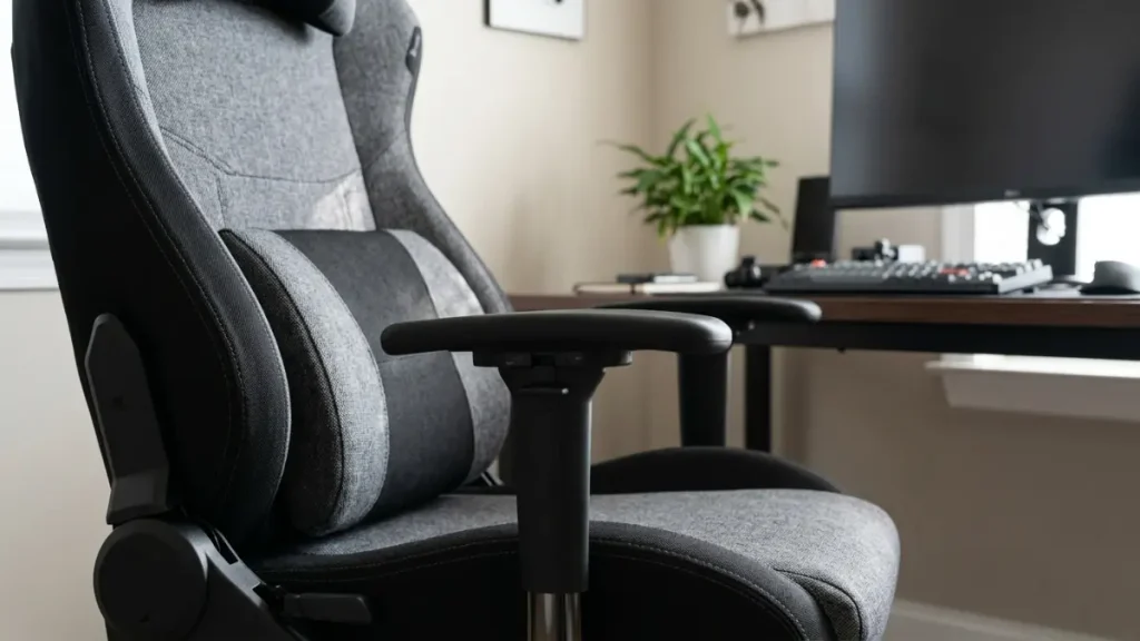 corsair tc100 relaxed fabric apoios de braco 2d ergonomia