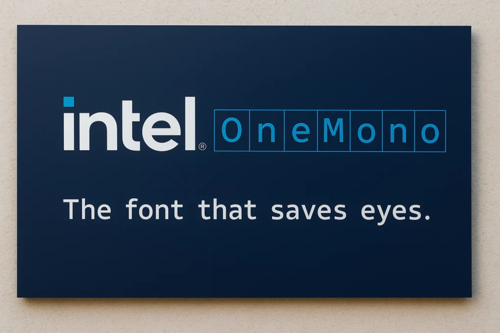 Intel restaura One Mono, fonte monoespaçada para desenvolvedores, após breve arquivamento no GitHub