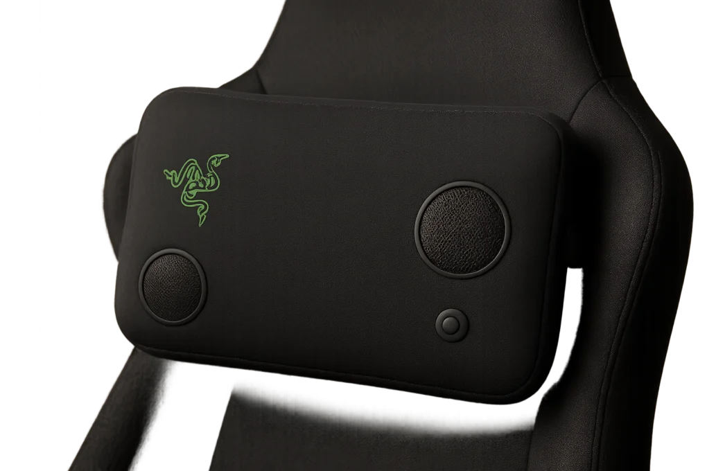 razer clio x almofada com alto falantes para cadeira gamer chega por us10999 11216