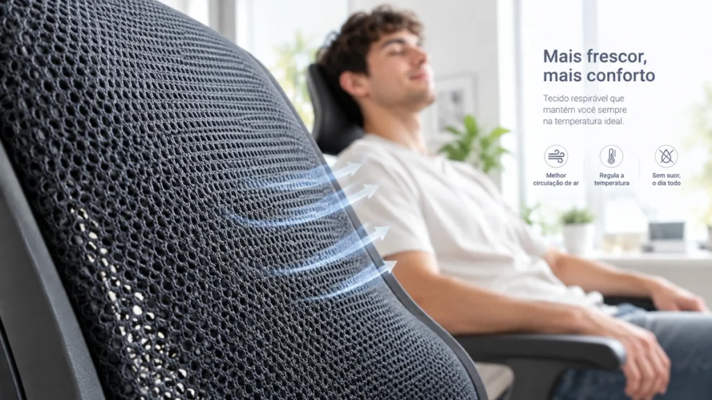 Cadeira Gamer Alpha Gamer Nebula Fabric — A melhor para quem sofre com calor
