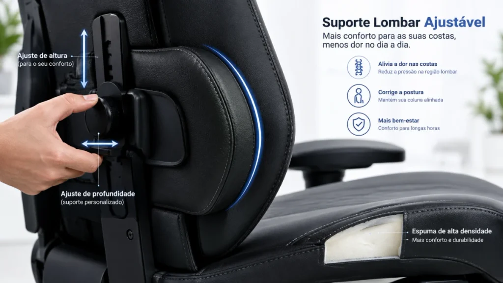 Cadeira Gamer Alpha Gamer Vega — A melhor para quem precisa de suporte lombar preciso