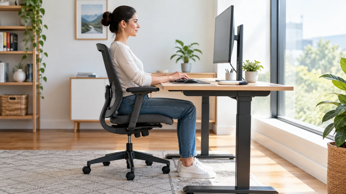 Altura Ideal Mesa e Cadeira Escritório