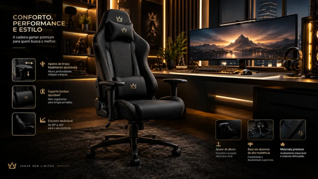 Cadeira Gamer C7 Neo Comfort — A opção premium para máximo conforto