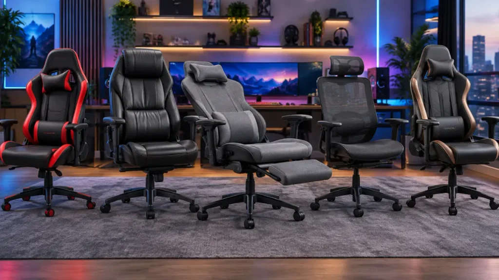 Comparativo das 5 melhores cadeiras gamer ergonômicas custo benefício de 2026 lado a lado