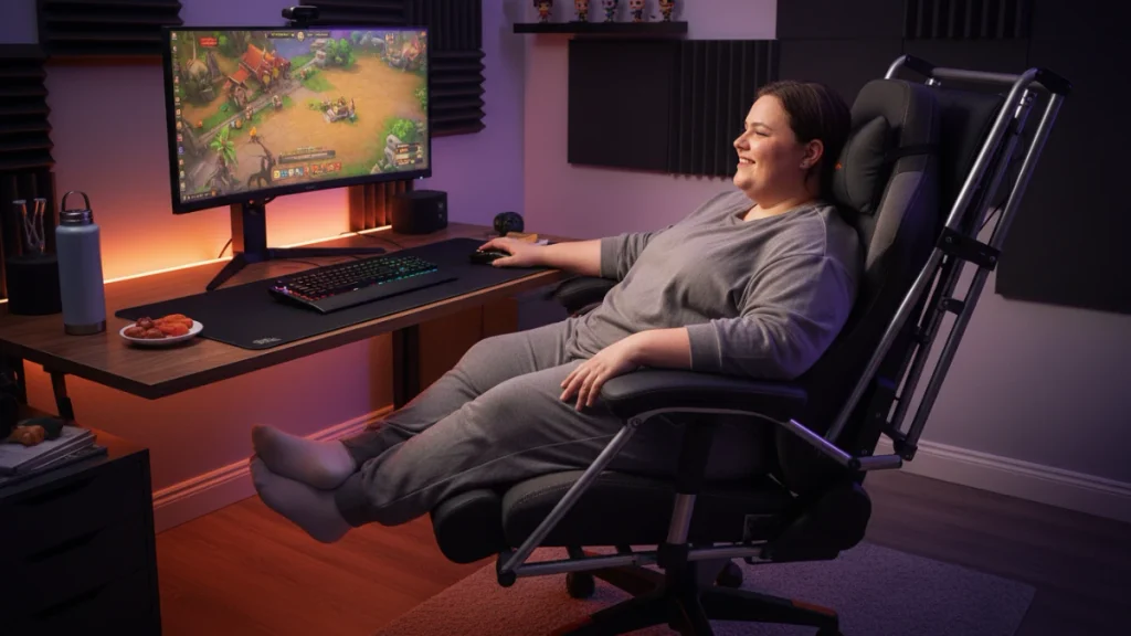 Cadeira Gamer para Obesos: As 5 Melhores de 2026 3 Cadeira Gamer Heavy Duty Clanm — Melhor opção geral