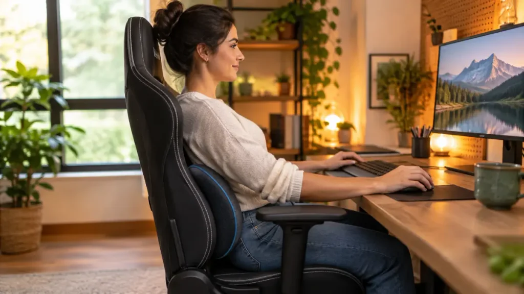 Onde Comprar Cadeira Gamer com Melhor Preço 2 O preço da cadeira não cobre tudo: ergonomia e apoio lombar