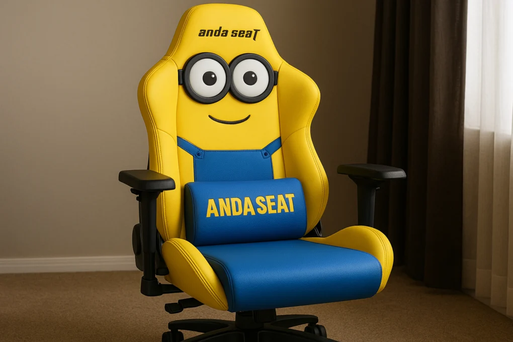 AndaSeat Minions Kaiser 4: cadeira gamer divertida com 6D e lombar pop-out 1 AndaSeat Minions Kaiser 4: cadeira gamer divertida com 6D e lombar pop-out