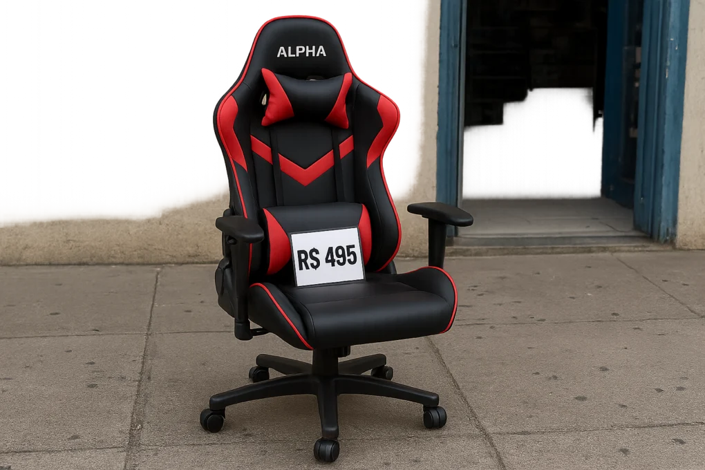 Cadeira Alpha Racer por R$ 495 no Mercado Livre