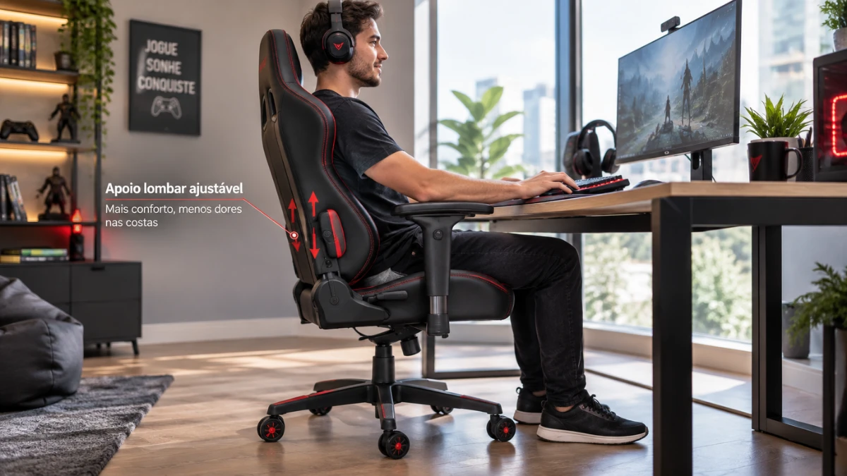 cadeira gamer para dor nas costas