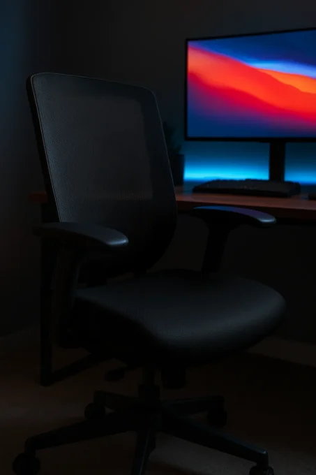 Cadeira ergonômica com tela mesh e lombar: vale?