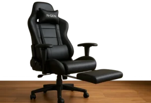 N-GEN Gaming Chair traz apoio de pés por US$ 80