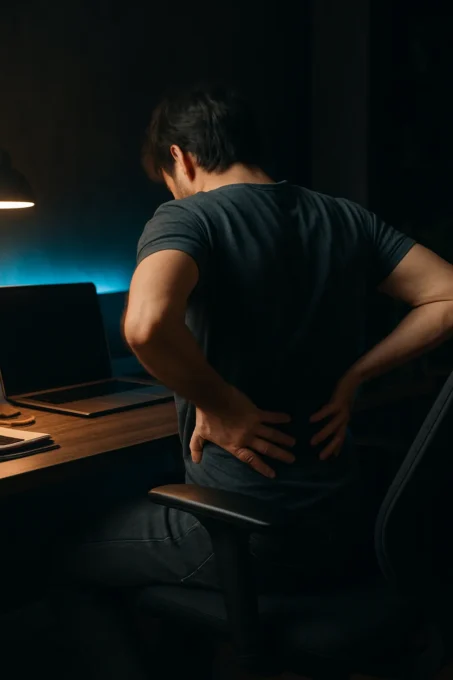 Dor lombar no home office: ajuste o setup antes da dor